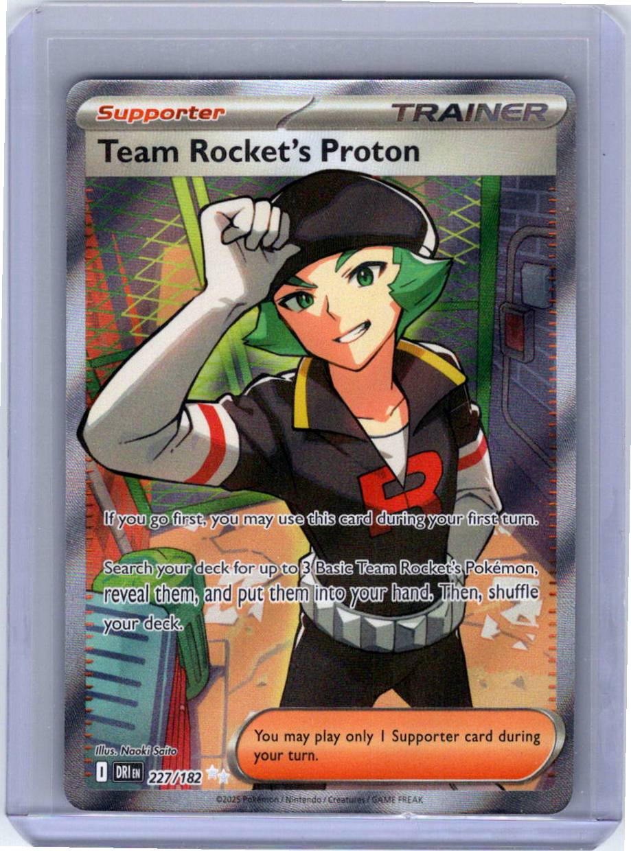 Pokemon Single Team Rocket's Proton Destined Rivals Ultra Rare 227/182