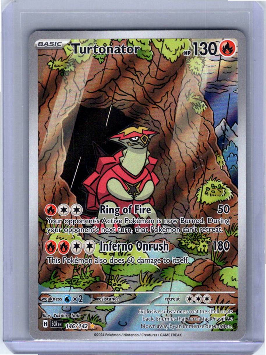 Pokemon Single Turtonator Stellar Crown Illustration Rare 146/142