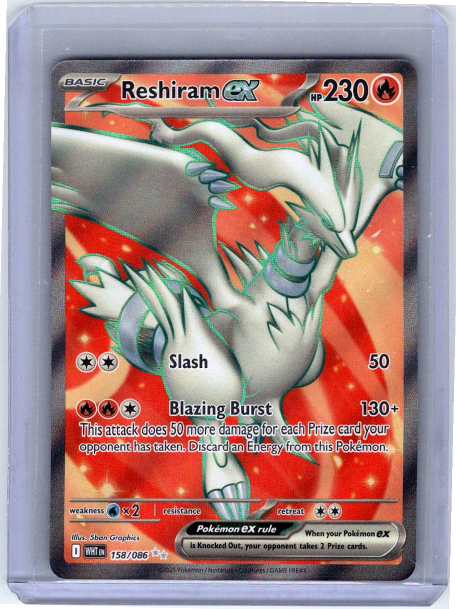 Pokemon Single Reshiram ex White Flare Ultra Rare 158/086