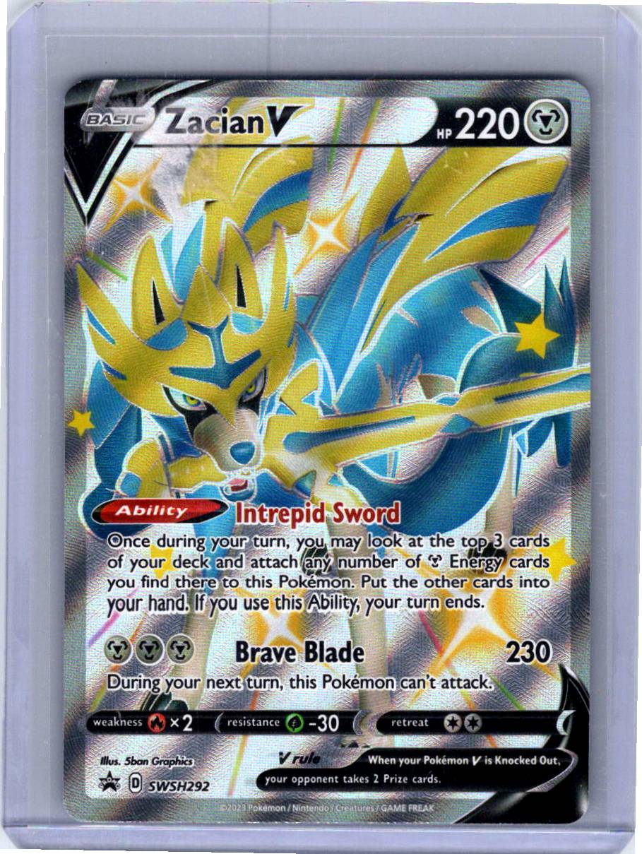 Pokemon Single Zacian V (Shiny) Sword & Shield Promo Promo SWSH292 (1)