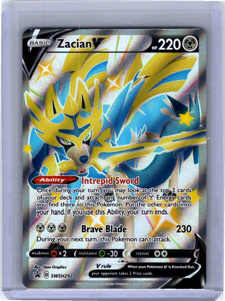 Pokemon Single Zacian V (Shiny) Sword & Shield Promo Promo SWSH292 (2)