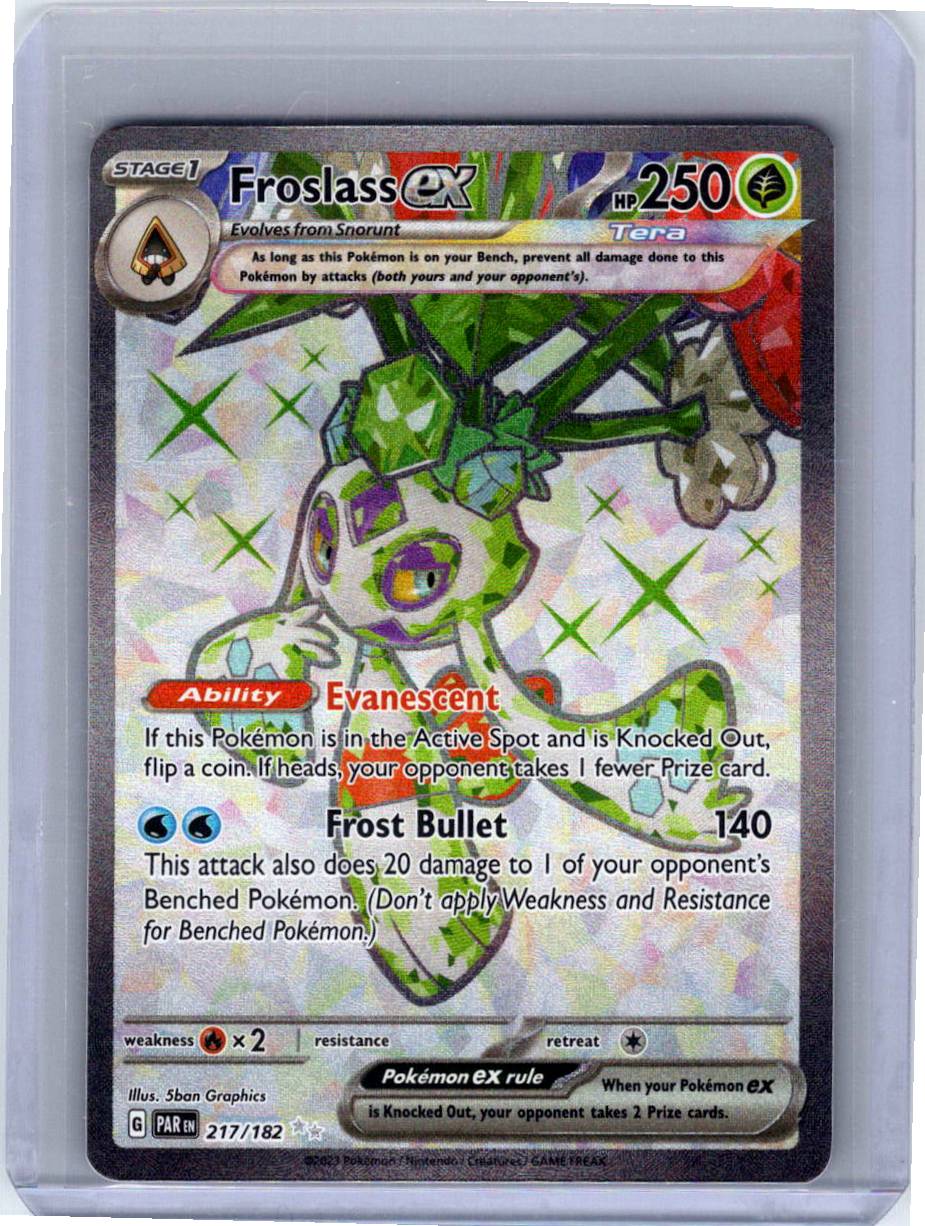 Pokemon Single Froslass ex Paradox Rift Ultra Rare 217/182