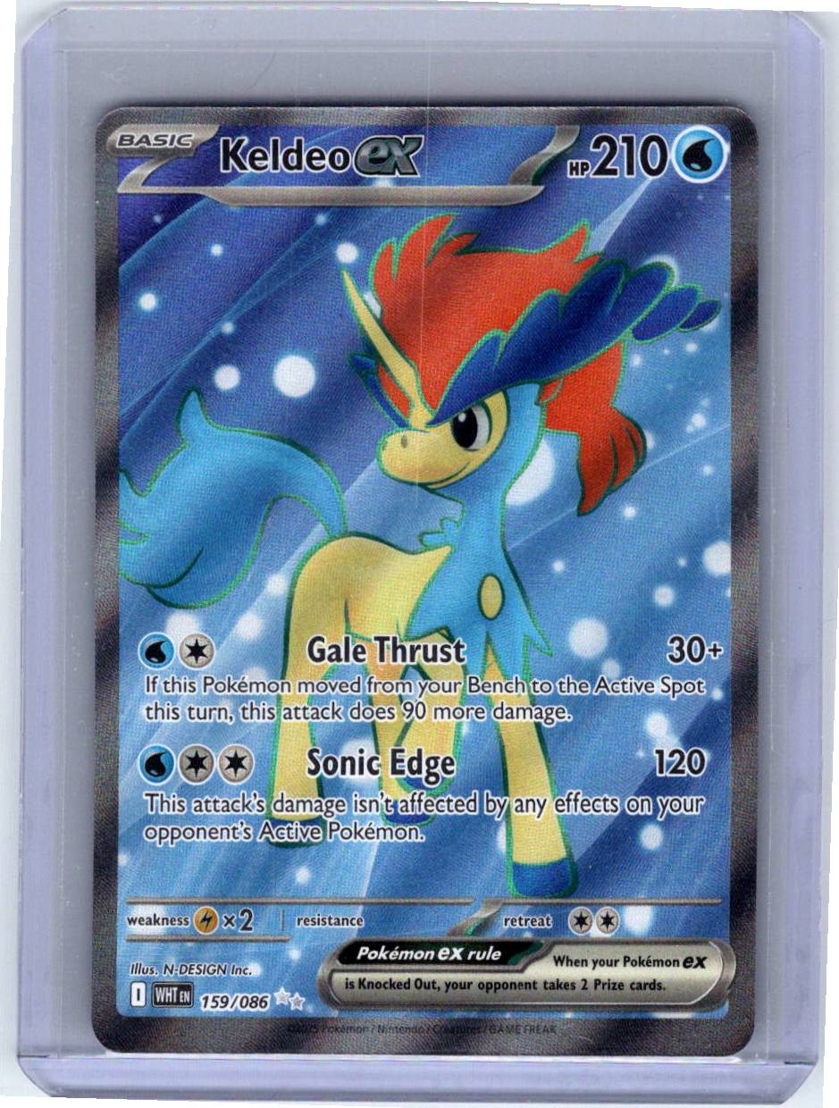 Pokemon Single Keldeo ex White Flare Ultra Rare 159/086