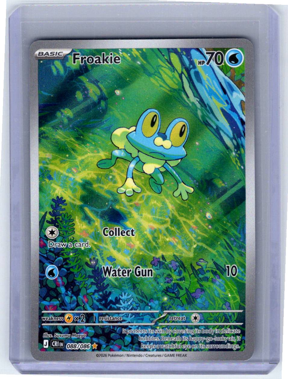 Pokemon Single Froakie Chaos Rising Illustration Rare 088/086