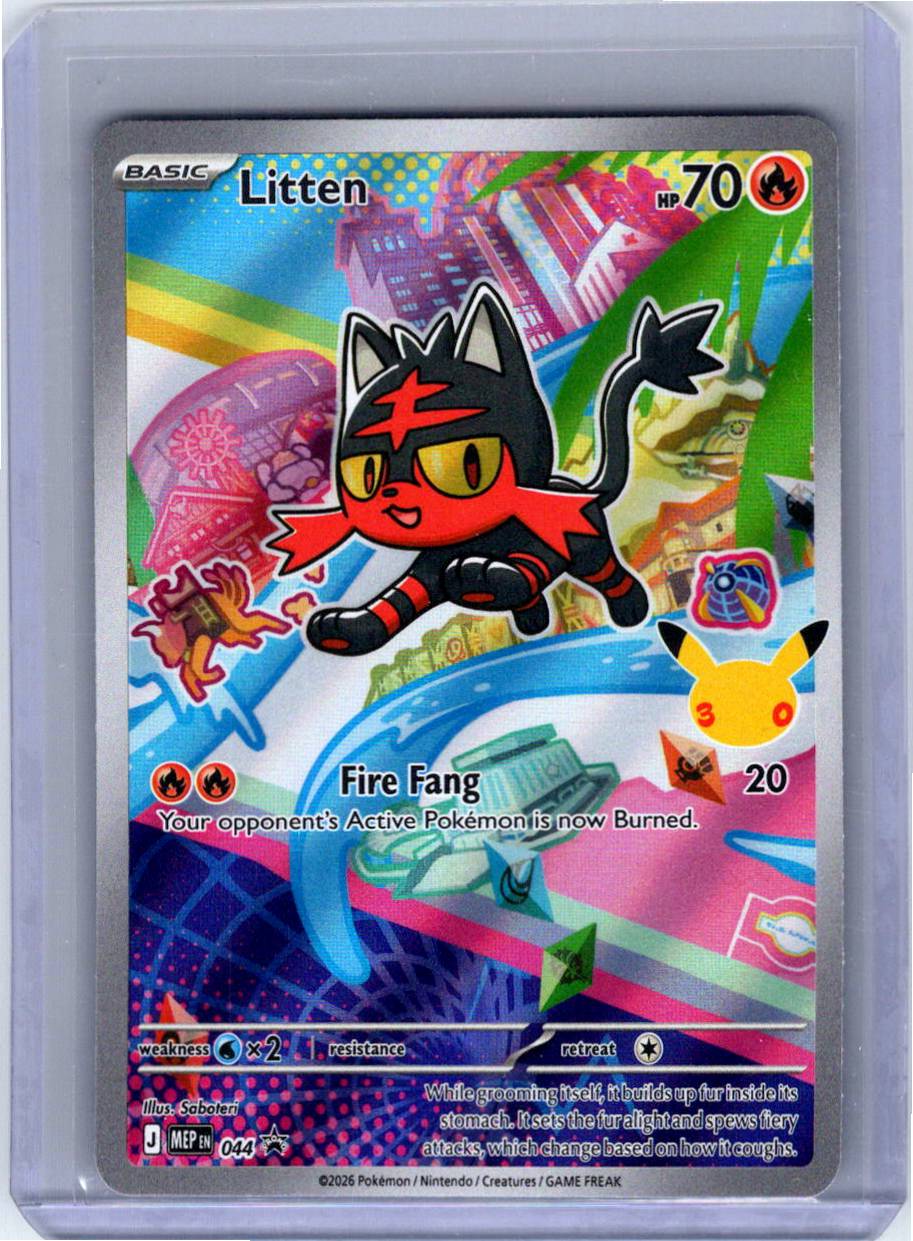 Pokemon Single Litten Mega Evolution Promos Promo 044