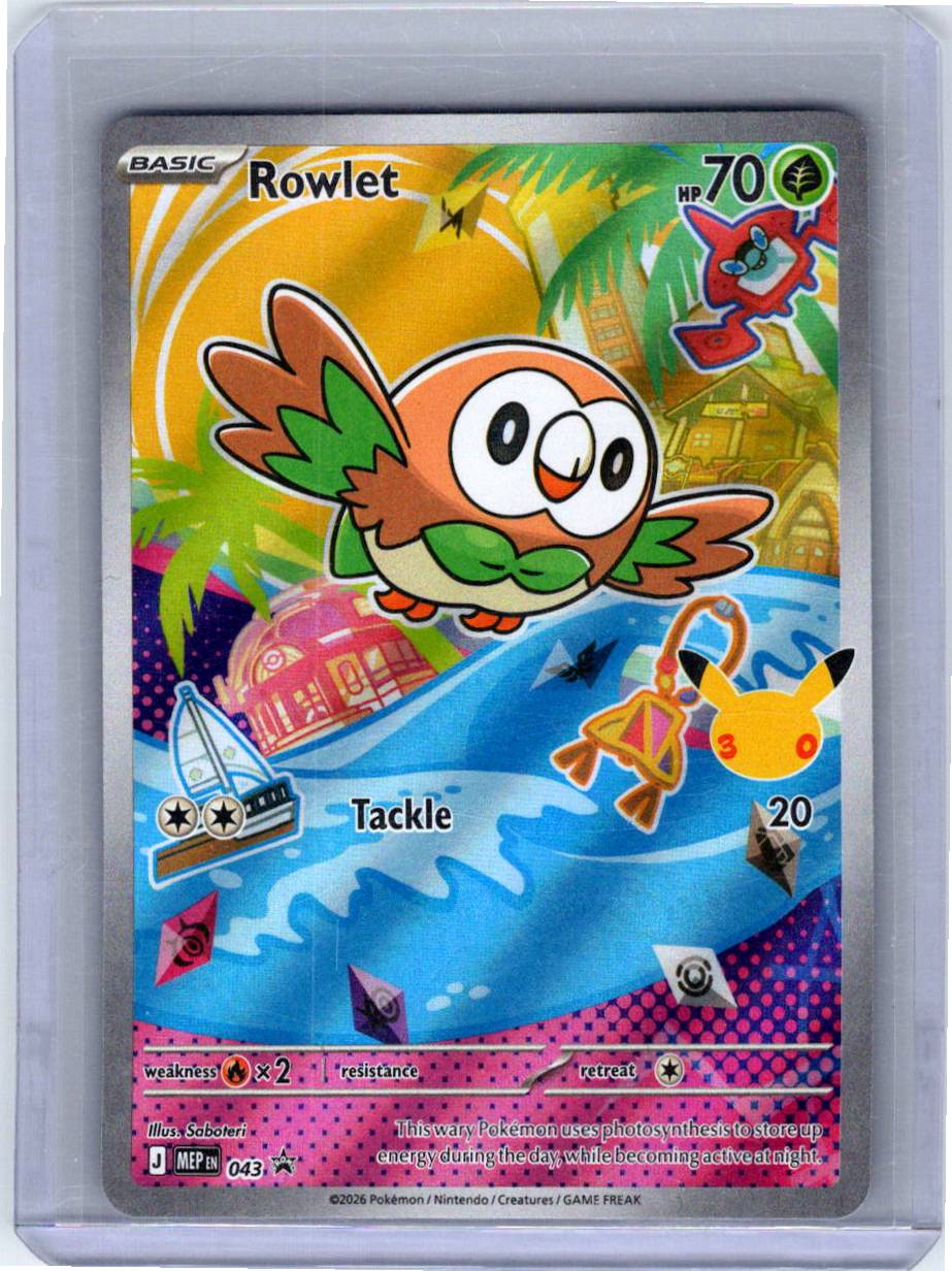 Pokemon Single Rowlet Mega Evolution Promos Promo 043