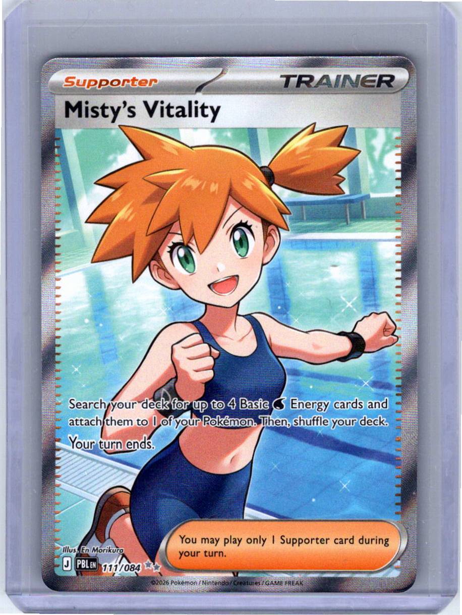 Pokemon Single Misty's Vitality Pitch Black Ultra Rare 111/084 (2)