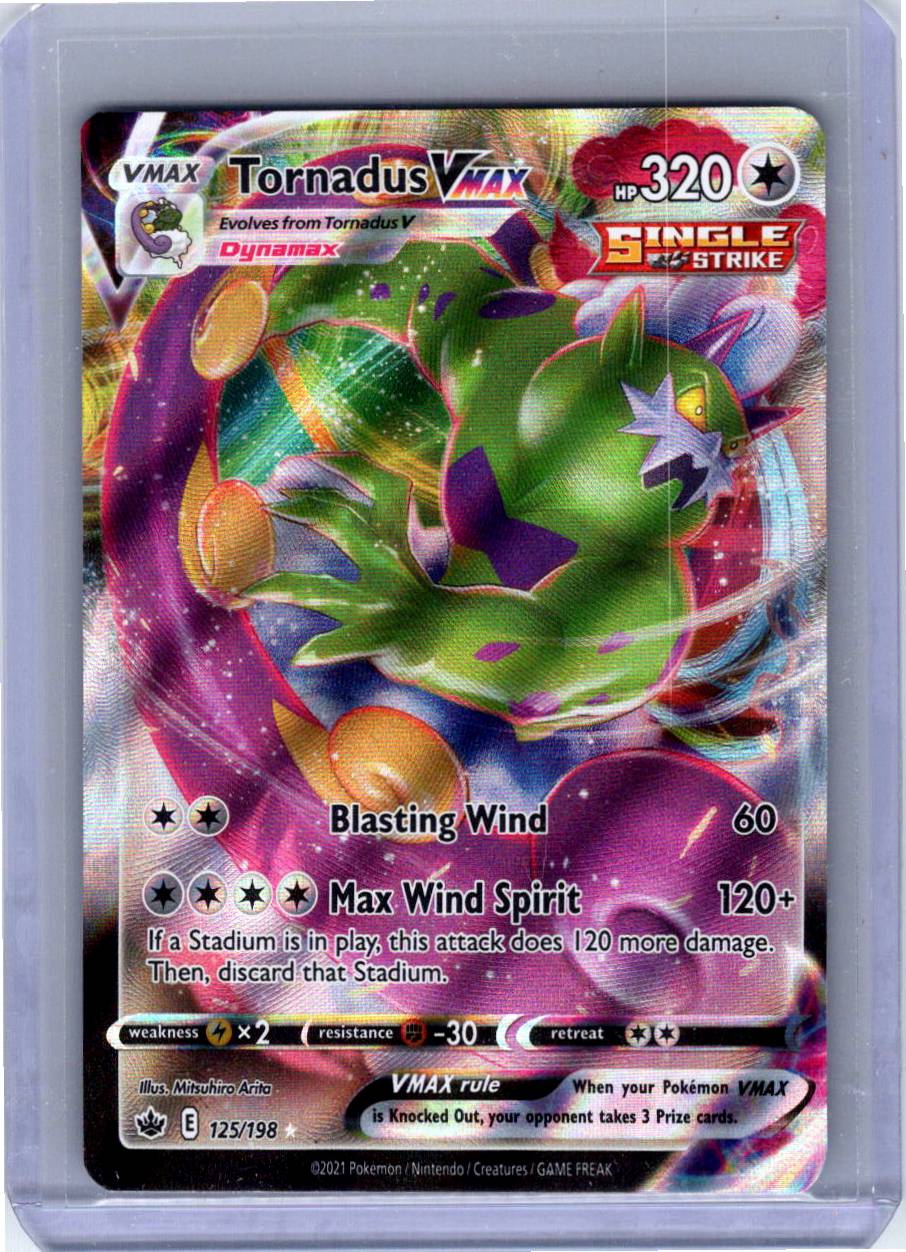 Pokemon Single Tornadus VMAX Chilling Reign Ultra Rare 125/198