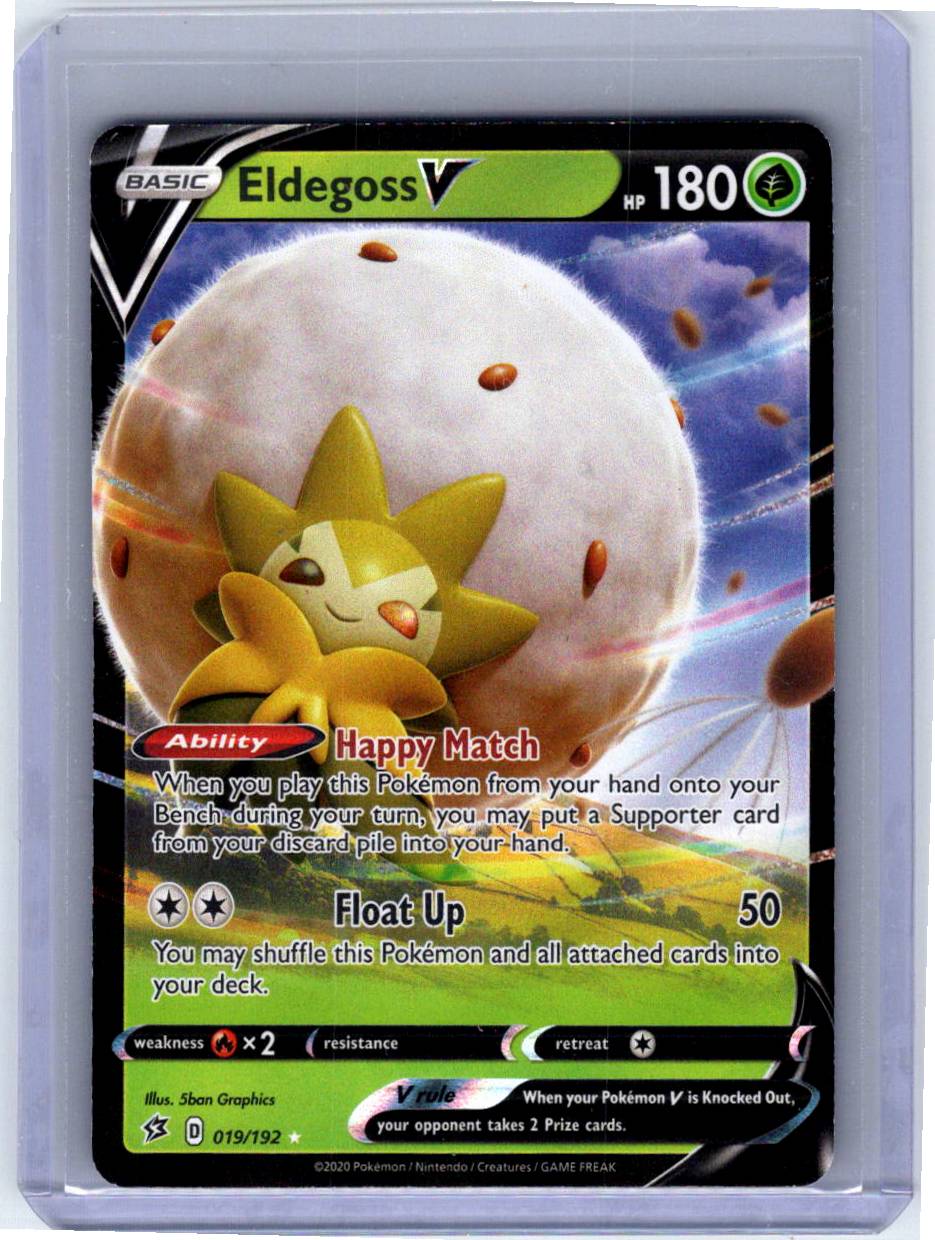 Pokemon Single Eldegoss V Rebel Clash Ultra Rare 019/192