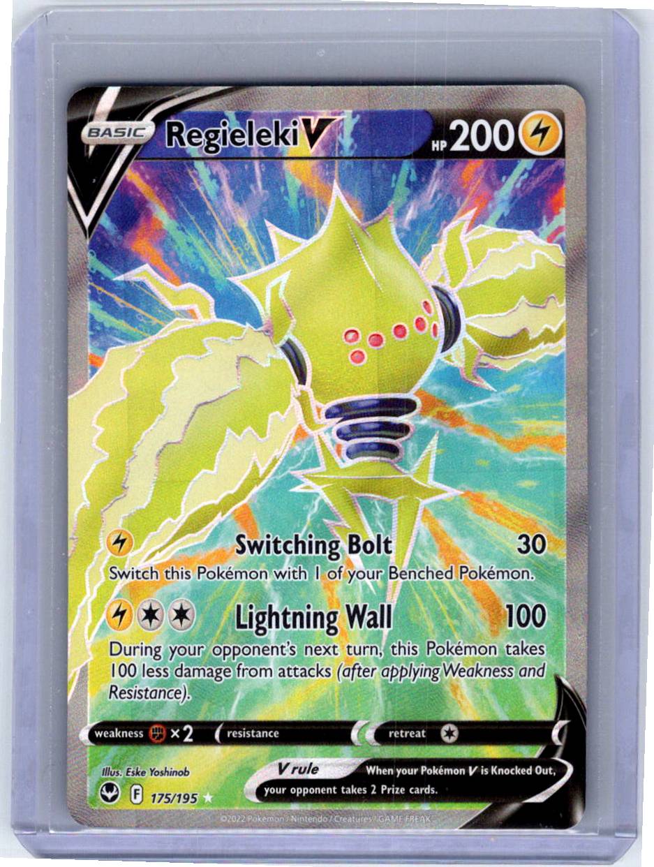 Pokemon Single Regieleki V (Full Art) Silver Tempest Ultra Rare 175/195