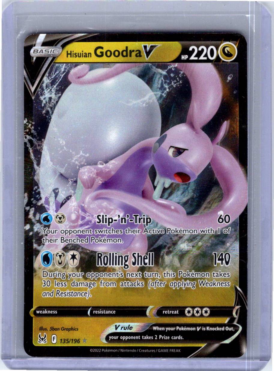 Pokemon Single Hisuian Goodra V Lost Origin Ultra Rare 135/196 (2)