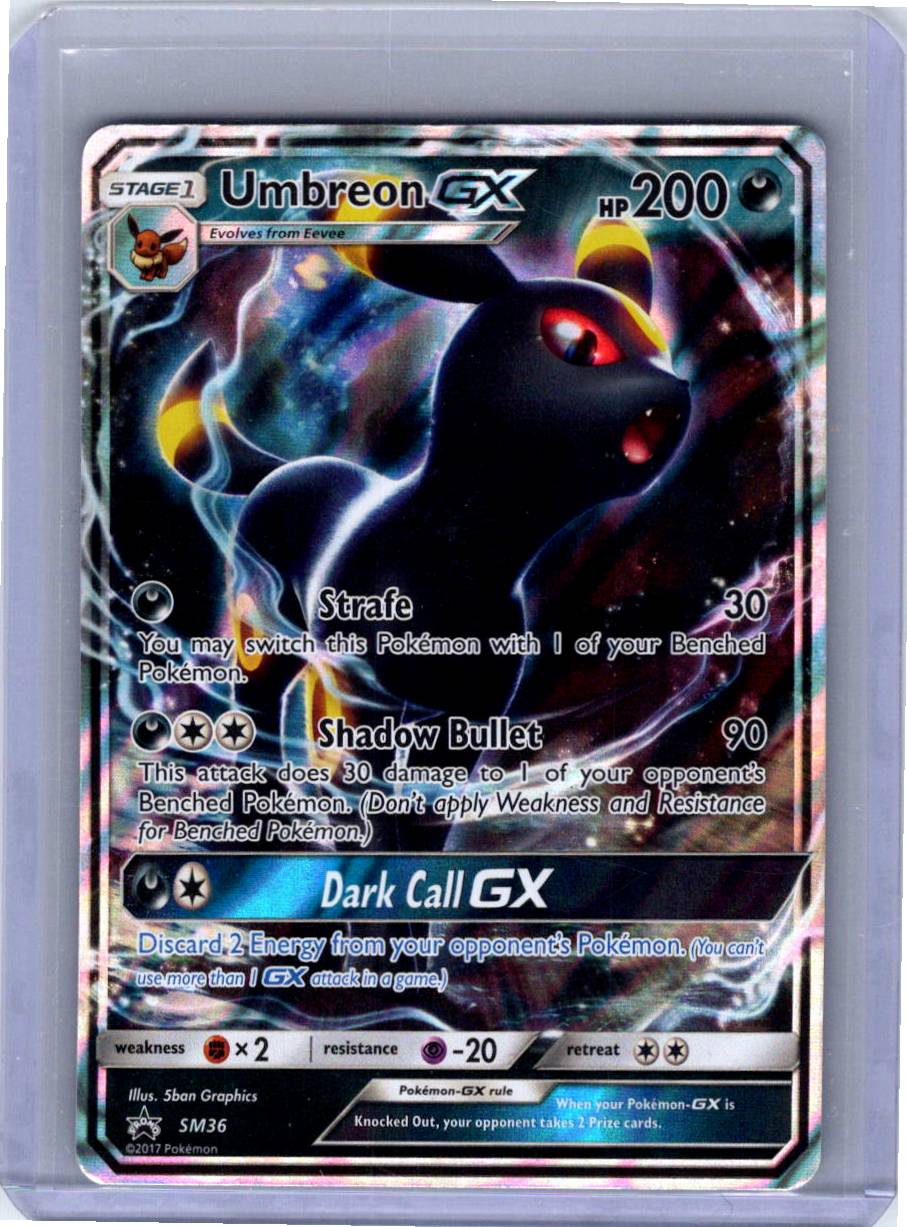 Pokemon Single Umbreon GX Sun & Moon Promo Promo SM36 LP