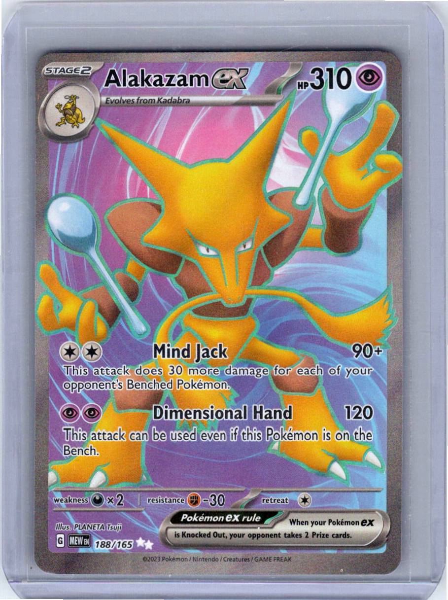 Pokemon Single Alakazam ex SV: 151 Ultra Rare 188/165