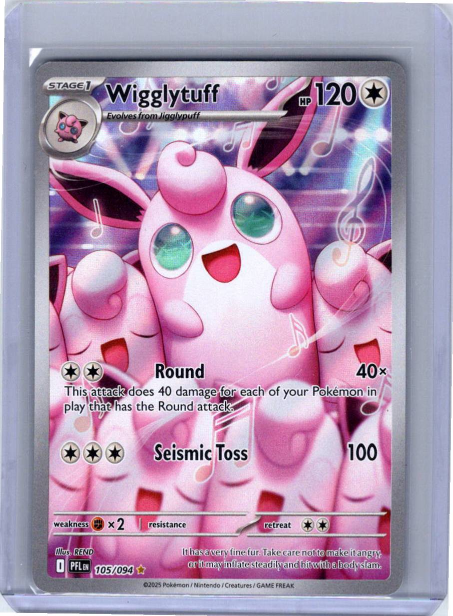 Pokemon Single Wigglytuff Phantasmal Flames Illustration Rare 105/094