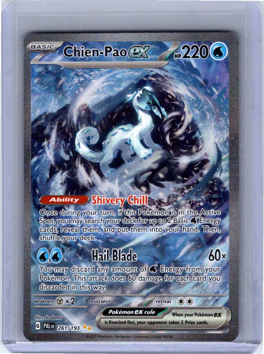 Pokemon Single Chien-Pao ex Paldea Evolved Special Illustration Rare 261/193