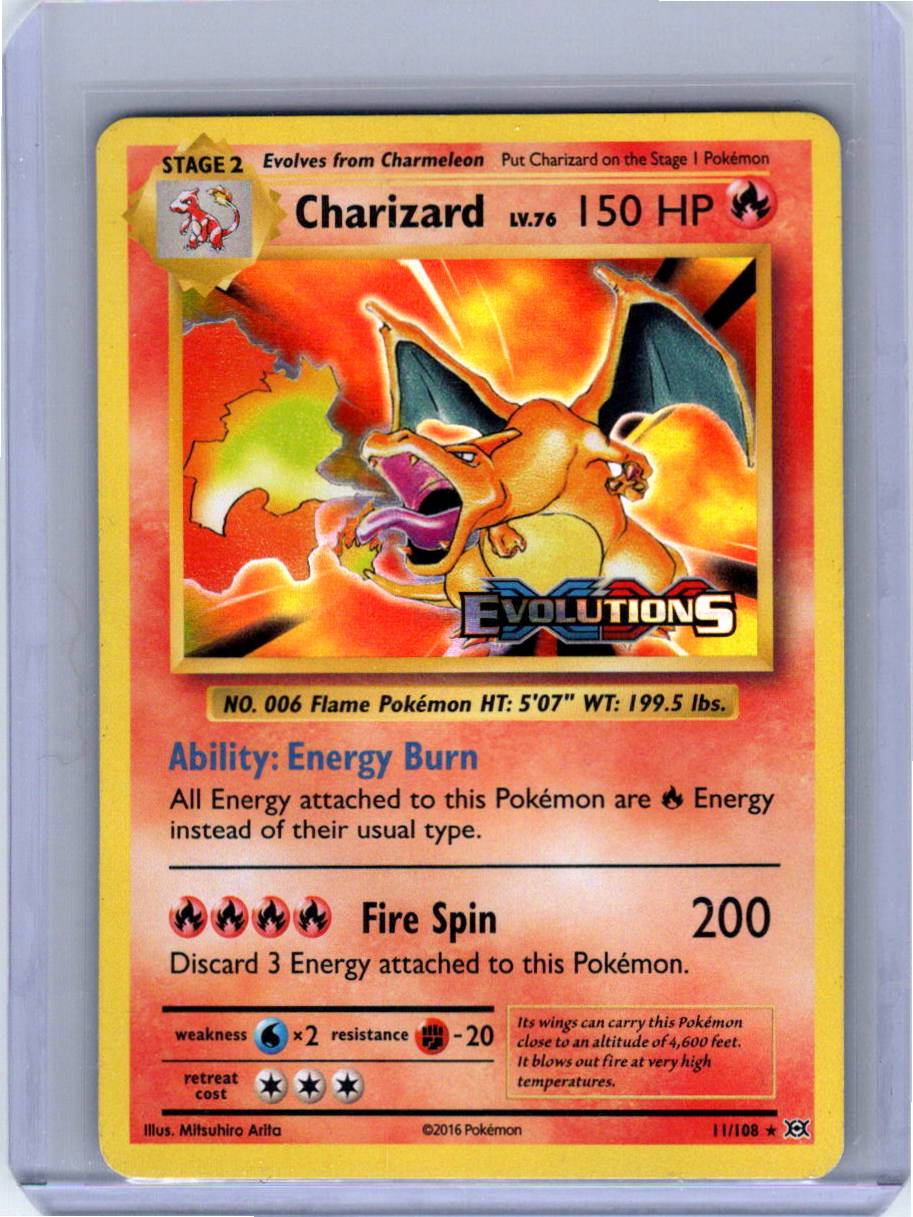 Pokemon Single Charizard (Prerelease) XY Promos Promo 11/108 LP
