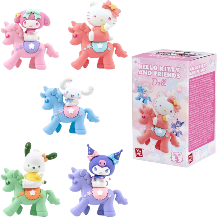 Hello Kitty & Friends 7cm Doll Unicorn Series Blind Box Vinyl Figure (Single Unit)