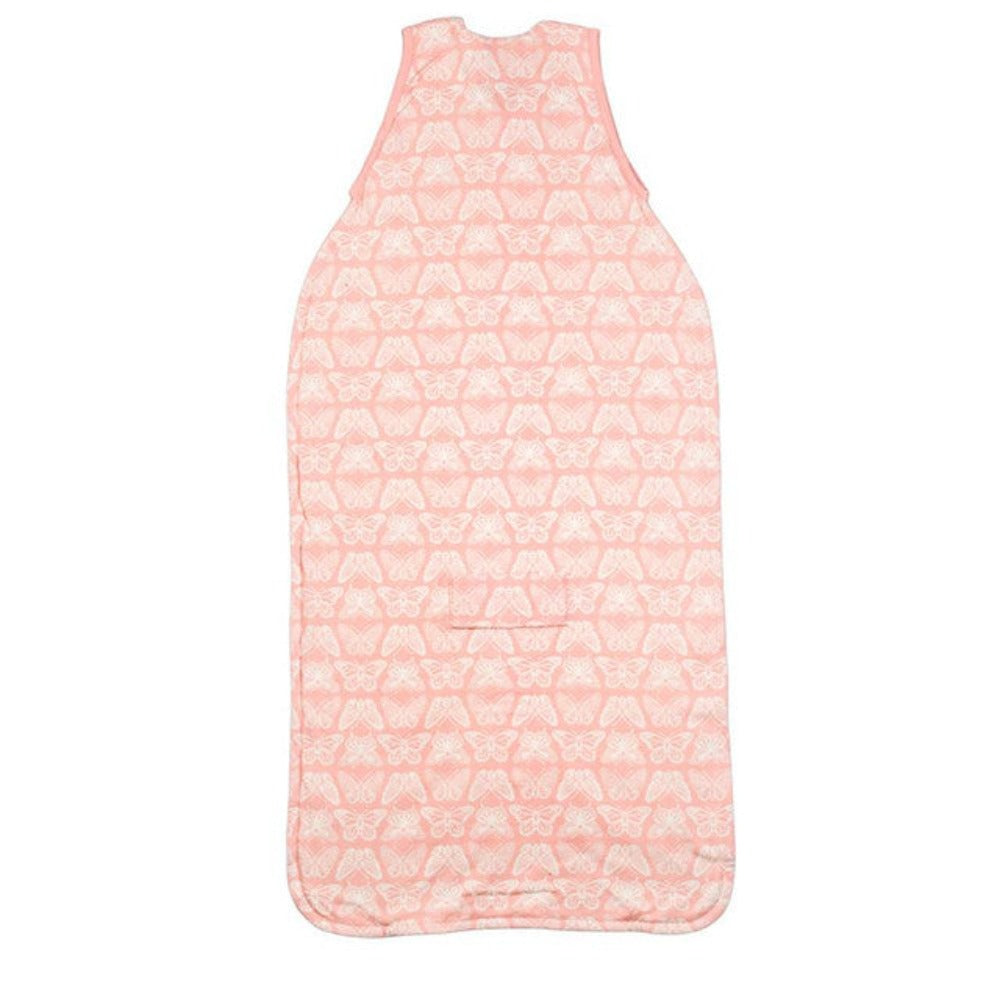 Woolbabe 3 Seasons Front Zip Merino/Organic Cotton Sleeping Bag - Blossom Monarch 3-24 months