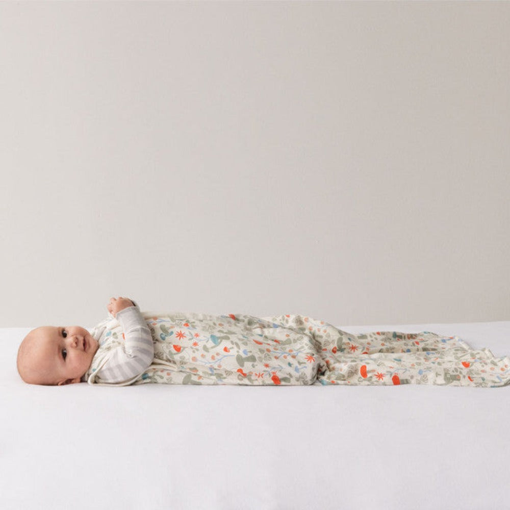 Woolbabe 3 Seasons Front Zip Merino/Organic Cotton Sleeping Bag - Spring Wonder 3-24 months
