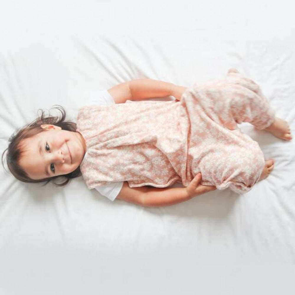 Woolbabe 3-Seasons Sleeping Suit - Peach Manuka 1-4 years