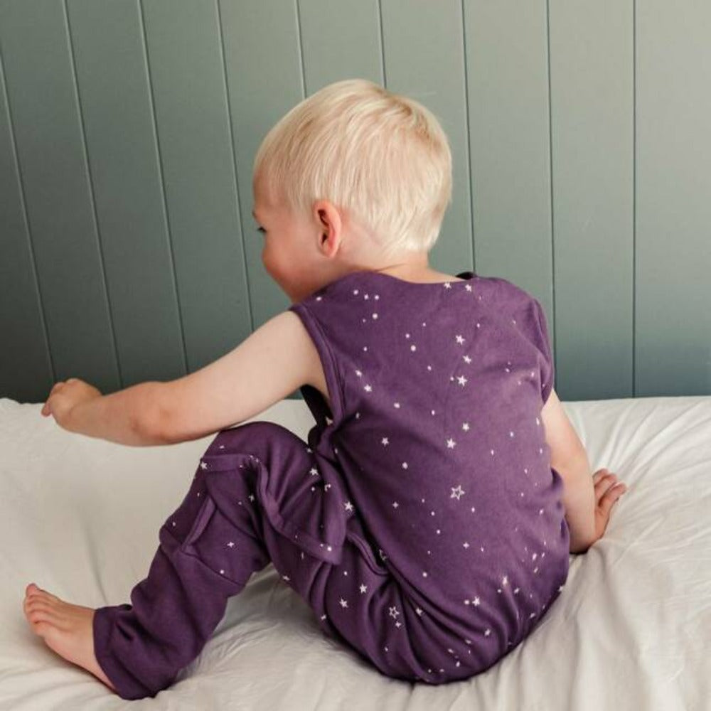 Woolbabe 3-Seasons Sleeping Suit - Twilight Stars 1-4 years