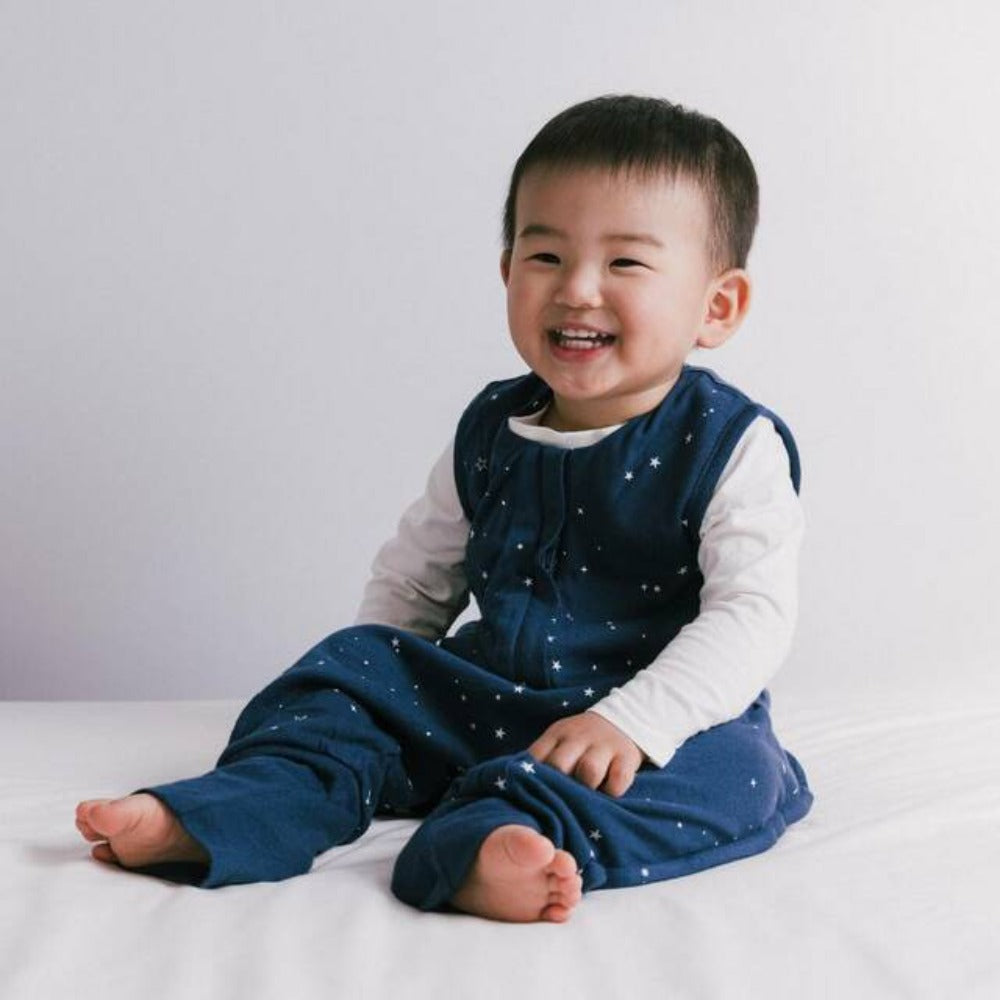 Woolbabe 3-Seasons Sleeping Suit - Tekapo Stars 1-4 years