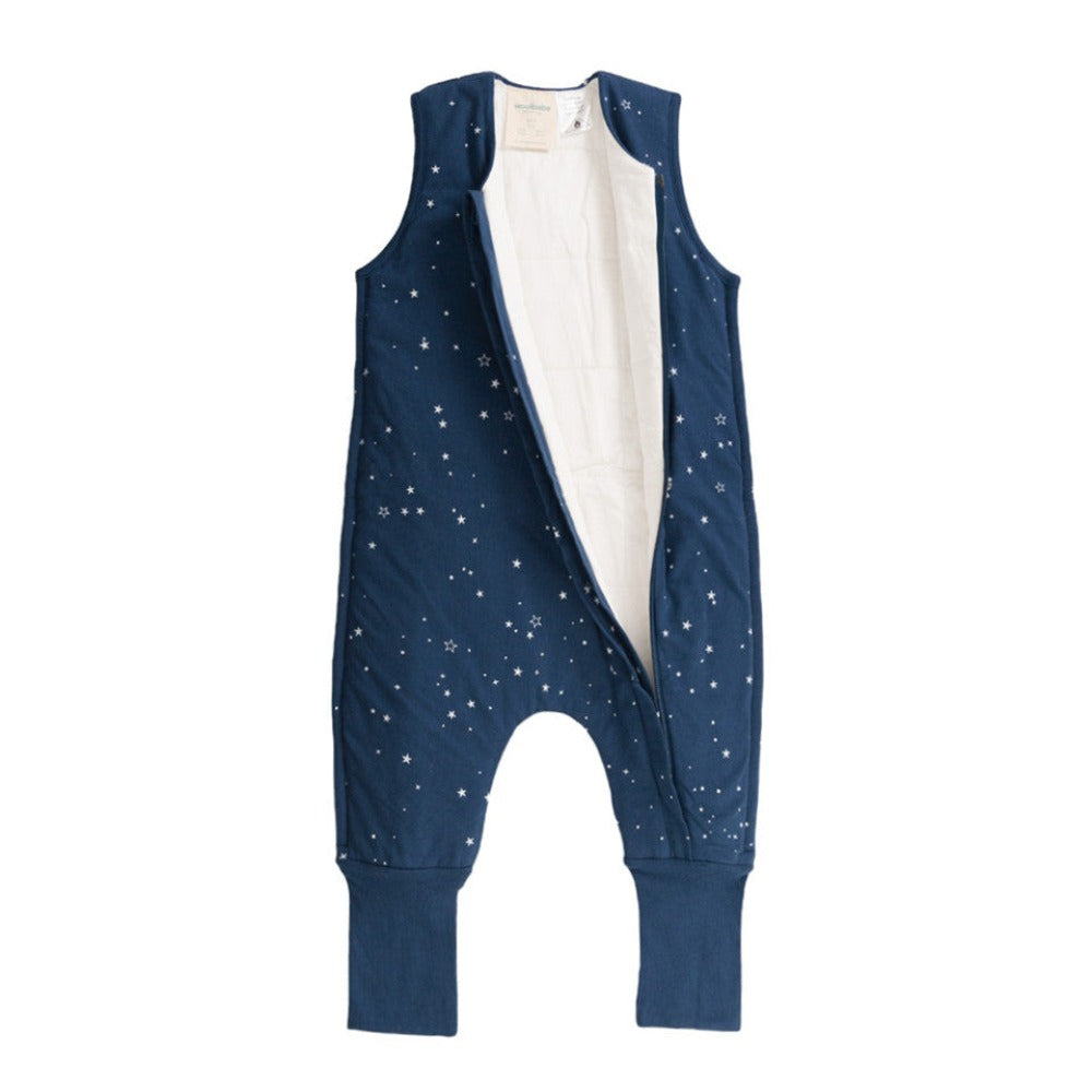 Woolbabe Duvet Merino/Organic Cotton Sleeping Suit - Tekapo Stars Size 1-4 years