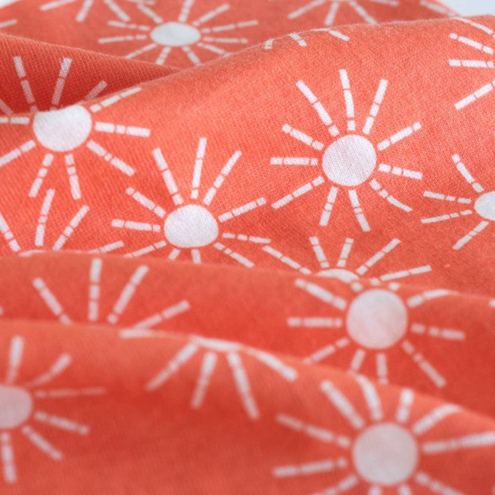 Woolbabe 3 Seasons Front Zip Merino/Organic Cotton Sleeping Bag - Tropical Sunshine 3-24 months