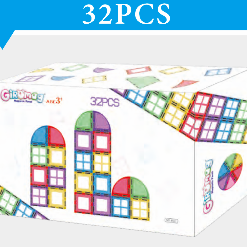 Giromag 32 Pcs Magnetic Tiles Building Blocks | Toytime NZ