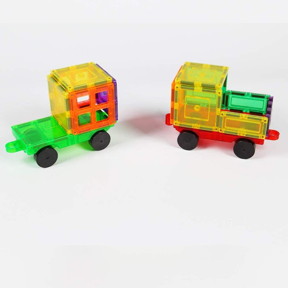 Giromag 2 Pcs Car Magnetic Tiles Building Blocks | Toytime NZ