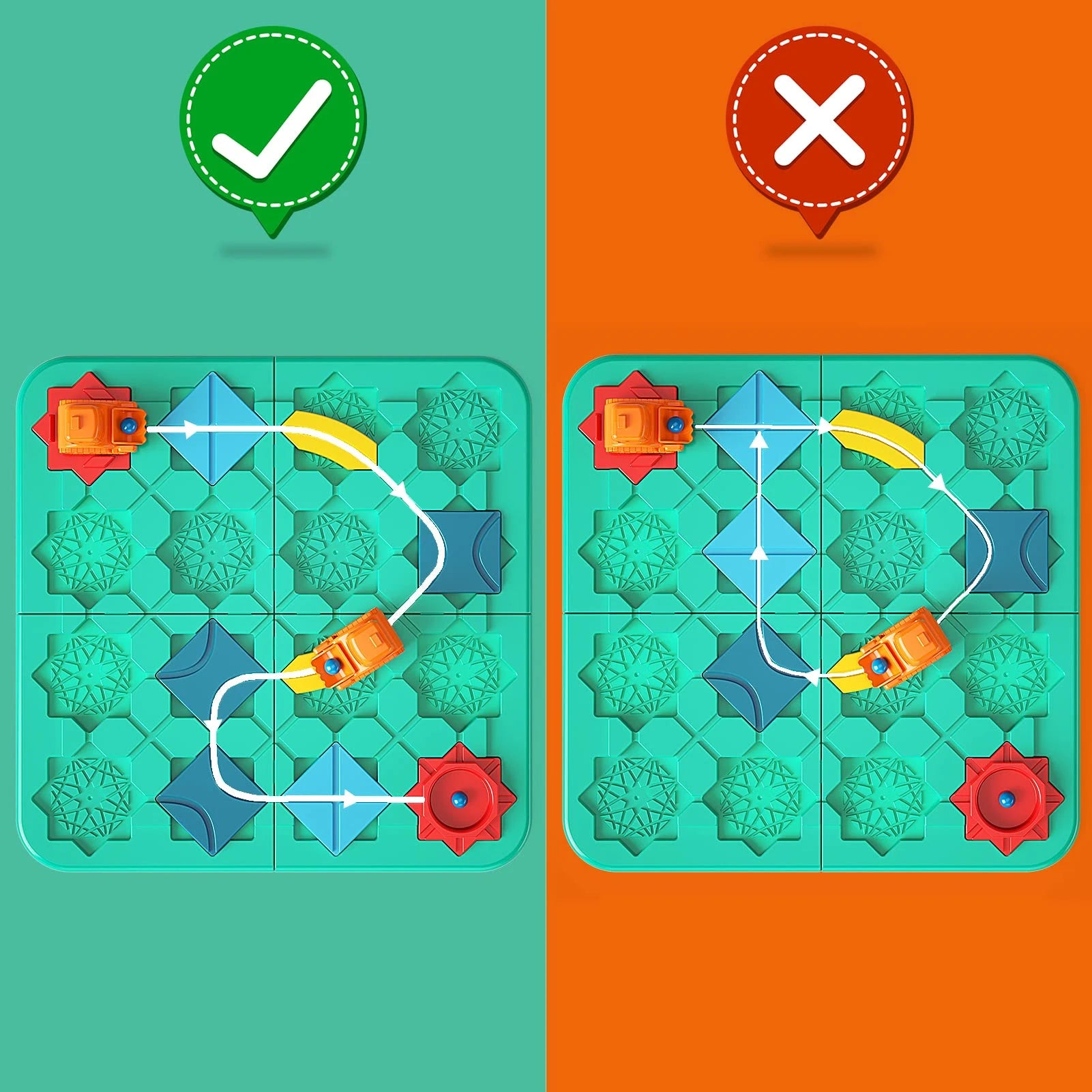 Logical Road Builder Car Games and STEAM toys