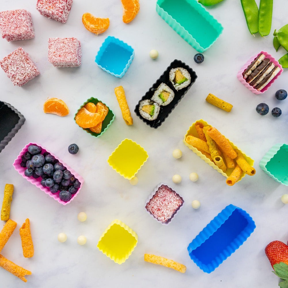 Little Lunch Box Co Bento Cups Rectangle - Multiple colours