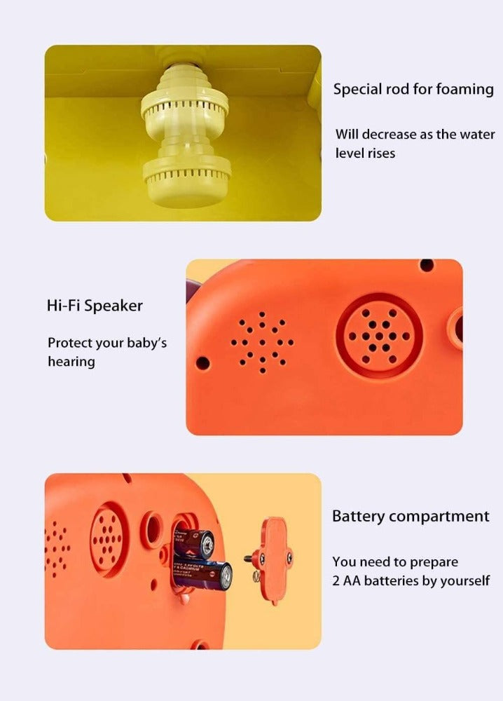 Automatic Bubble Machine Dinosaur Baby Bath Toys