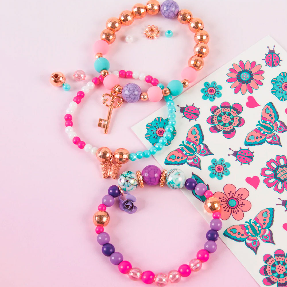 Make It Real - BEDAZZLED! CHARM BRACELETS - BLOOM PINK