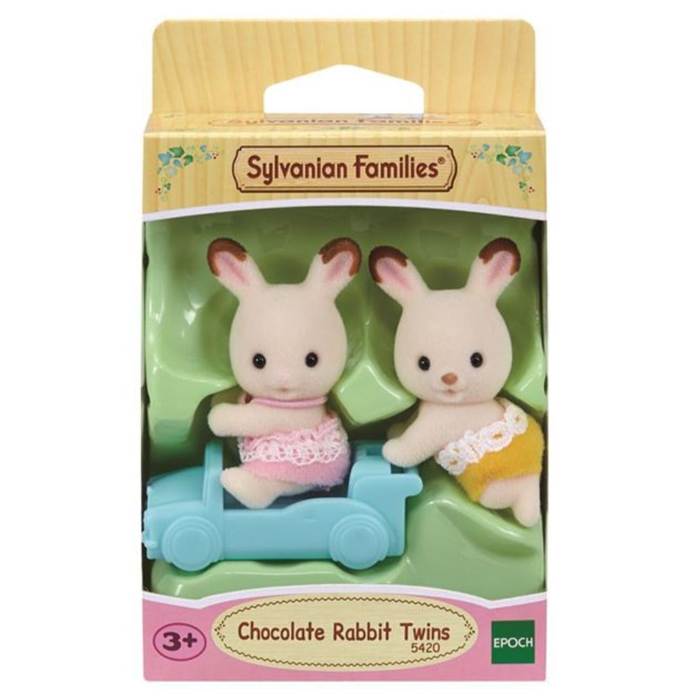 Sylvanian Families Chocolate Rabbit  Twins - Renew