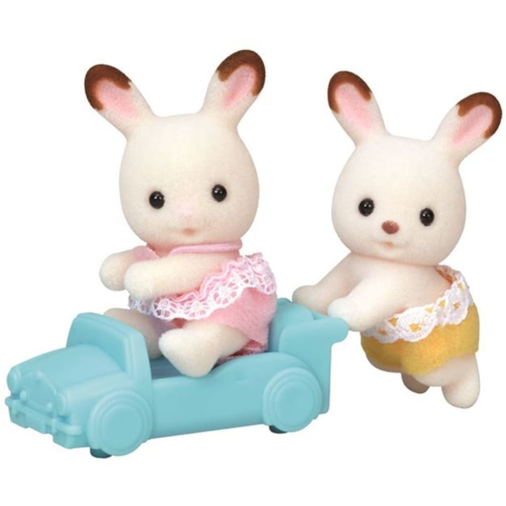 Sylvanian Families Chocolate Rabbit  Twins - Renew