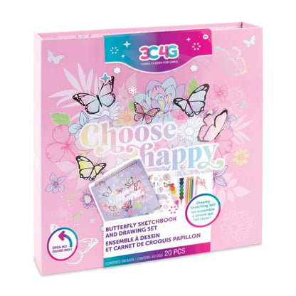 3C4G - Sketchbook & Drawing Set Butterfly