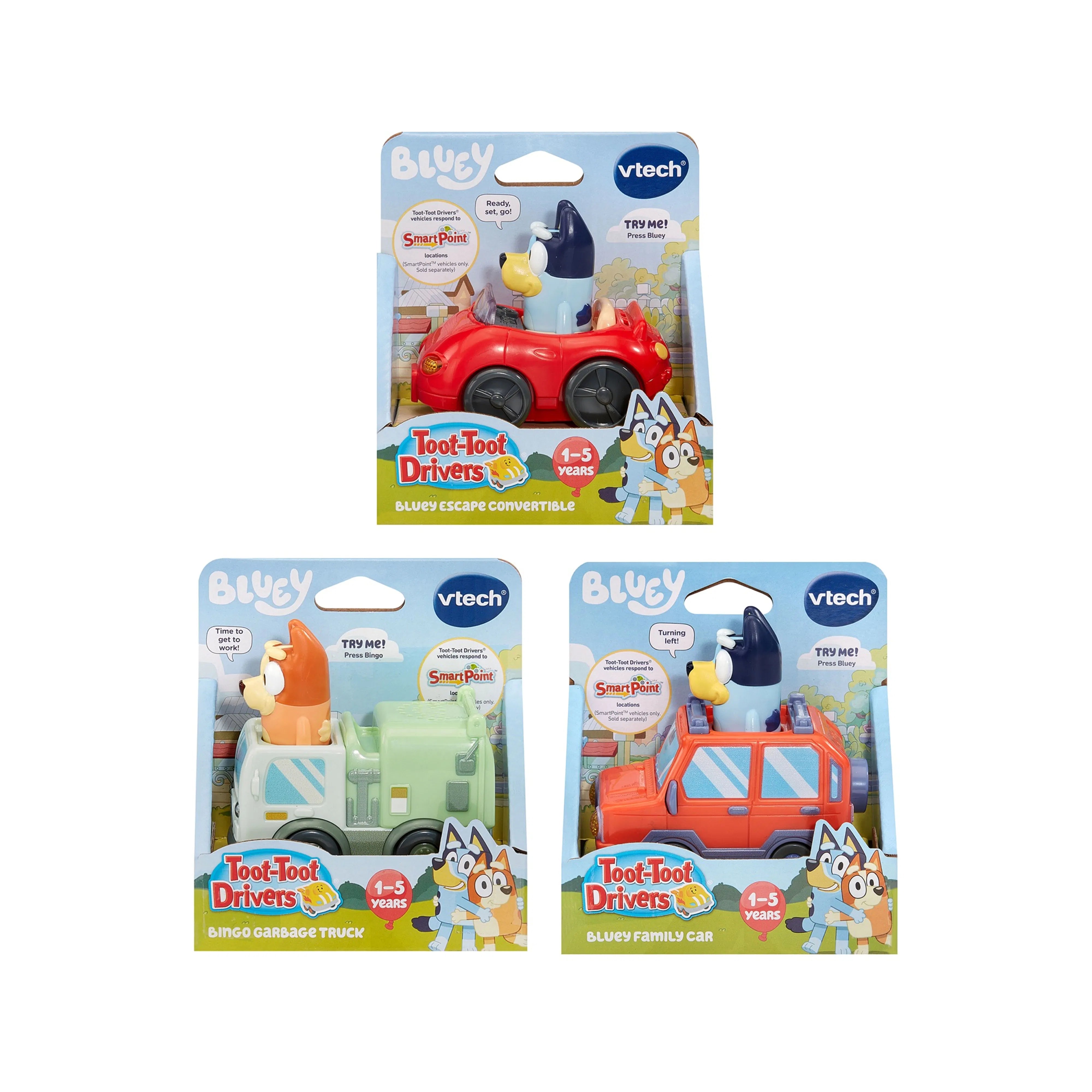 Vtech Bluey Toot Toot Drivers Vehicles