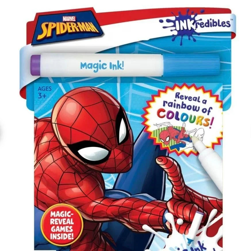 Inkredibles Spider Man Magic Ink Pictures