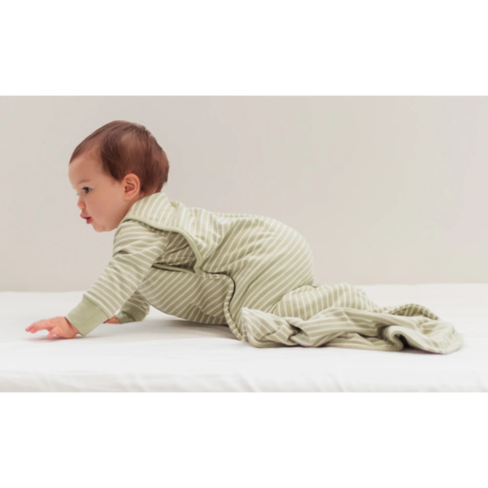 Woolbabe 3 Seasons Front Zip Merino/Organic Cotton Sleeping Bag - Meadow 3-24 months