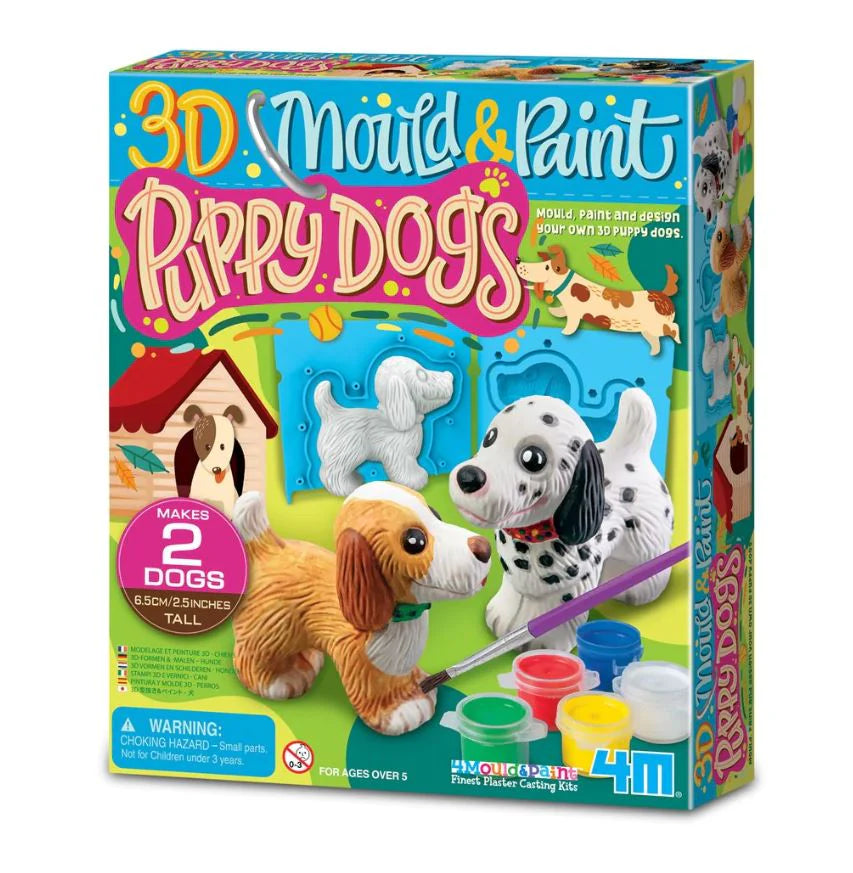 4M Mould & Paint 3D Puppy Dogs