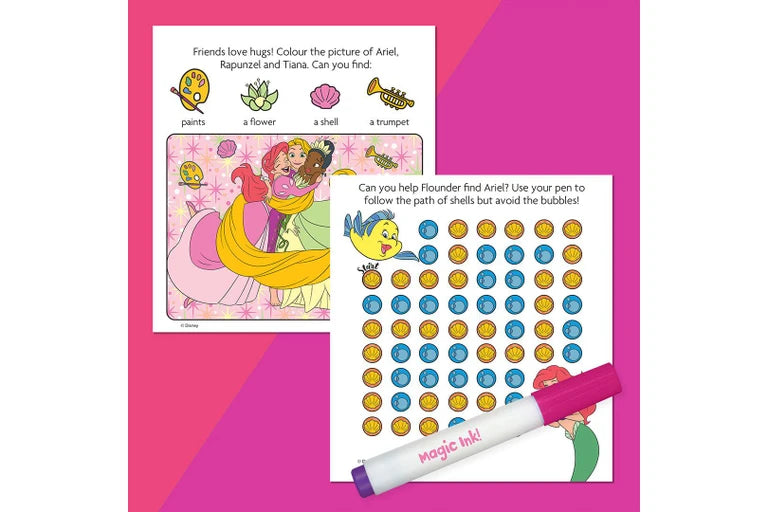 Inkredibles Magic Ink with Press Out Characters - Disney Princess