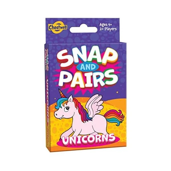 Cheatwell Card Game - Snap & Pairs Unicorns