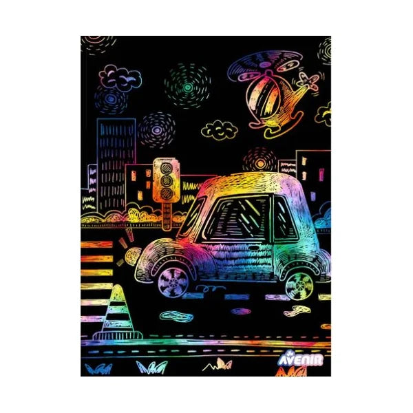 Avenir Stratch and Stencil Art - Transportation