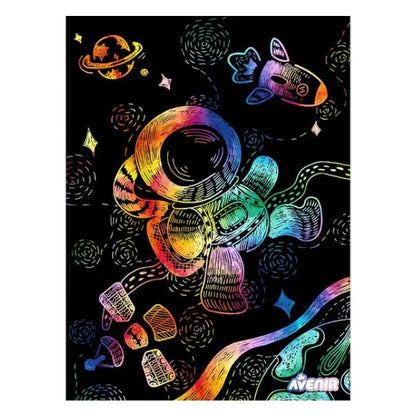 Avenir Stratch and Stencil Art - Space