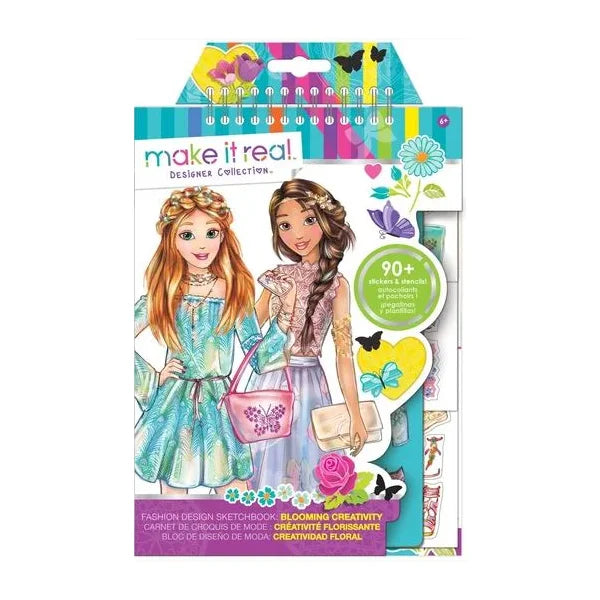 Make it Real Fashion Design Sketch Book -Blooming Creativity