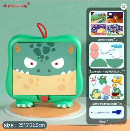 Multi-Function Magnetic Whiteboard Puzzle & Graphic Tablet Writing Gift Games for Kids