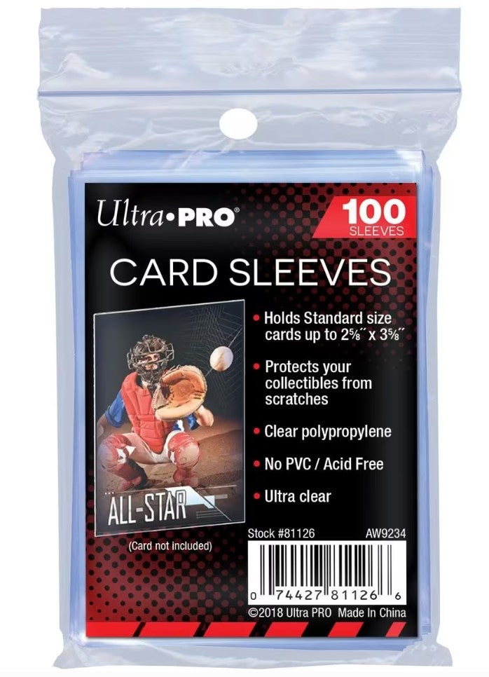 100 Pack Ultra Pro Trading Card Sleeves