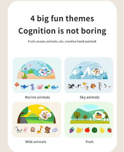 Baby Early Education Quiet Tear-Resistant Book Cognitive Toy