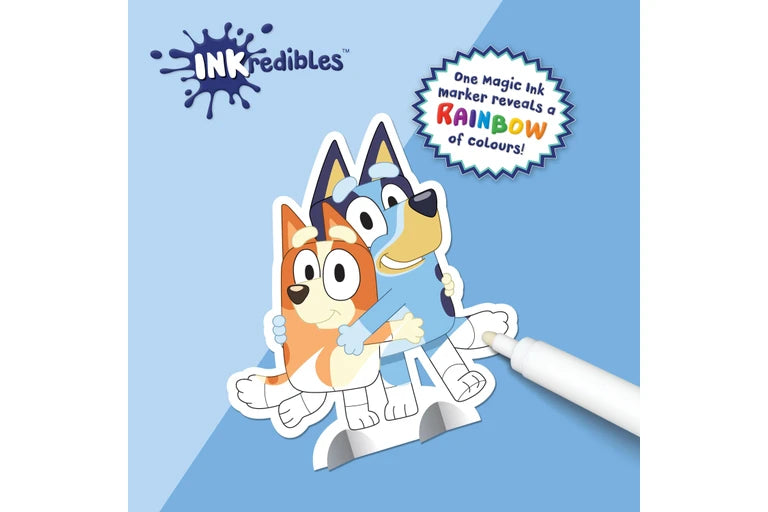 Inkredibles Magic Ink with Press Out Characters - Bluey